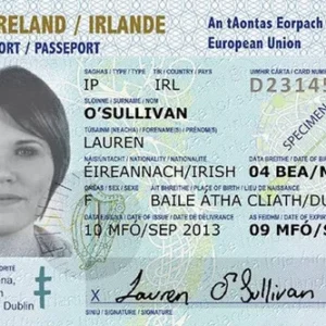 Irish Passport Card