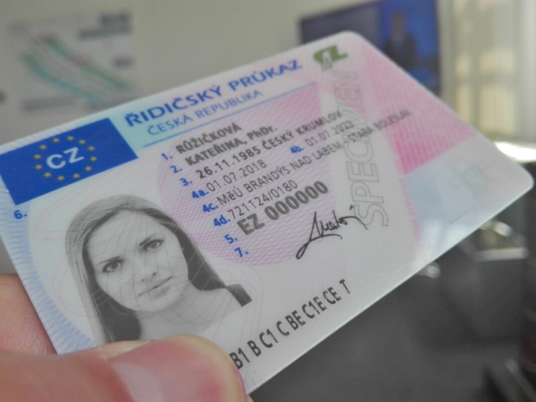 Czech Republic Driver’s License Sample